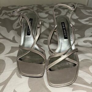Nine West silver heel
